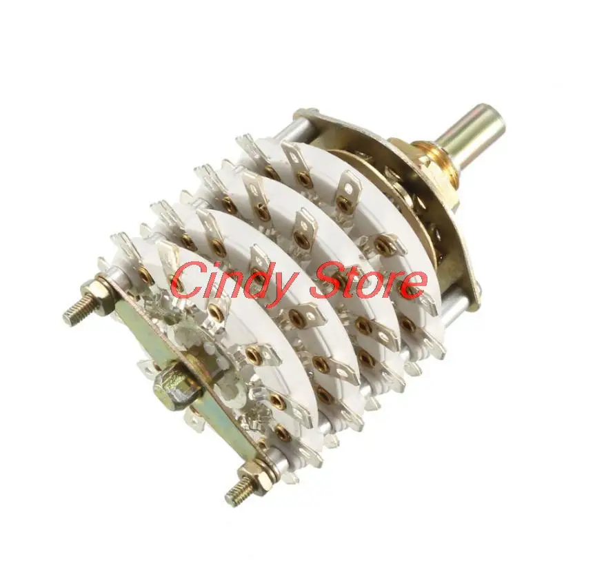 1PC /2PCS KCZ KCT  4 Deck Band Channel Rotary Switch Selector 4P6T 4P7T 4P8T 4P10T 4P11T 8P5T 6mm Shaft 48pins