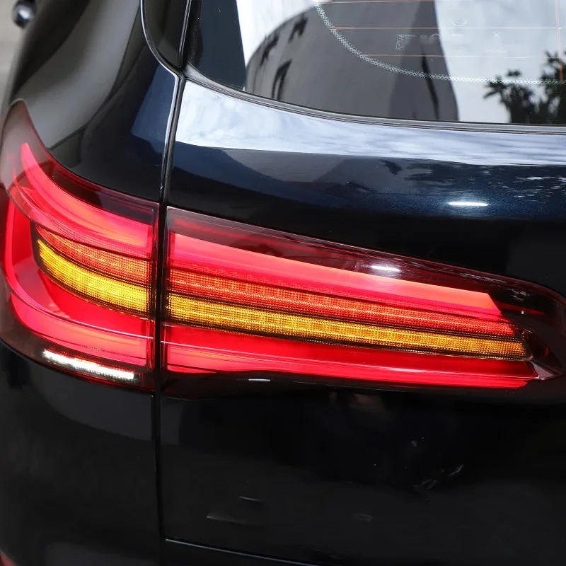 

DIYUCAR For BMW X5 G05 19-22 TPU Black Car Rear Headlight Color Changing Film Headlight Decorative Sticker Car Accessories