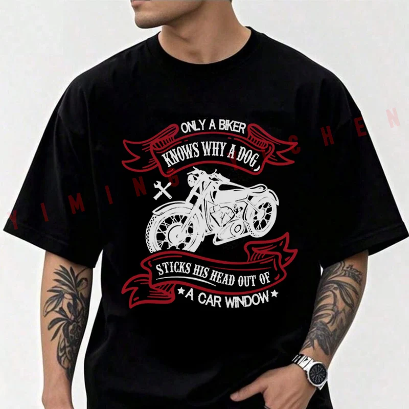 

Only A Biker Knows Funny Motorcycle Men's Fashion T-shirt Moto Cotton Casual Summer Comfortable Short Sleeve Tops