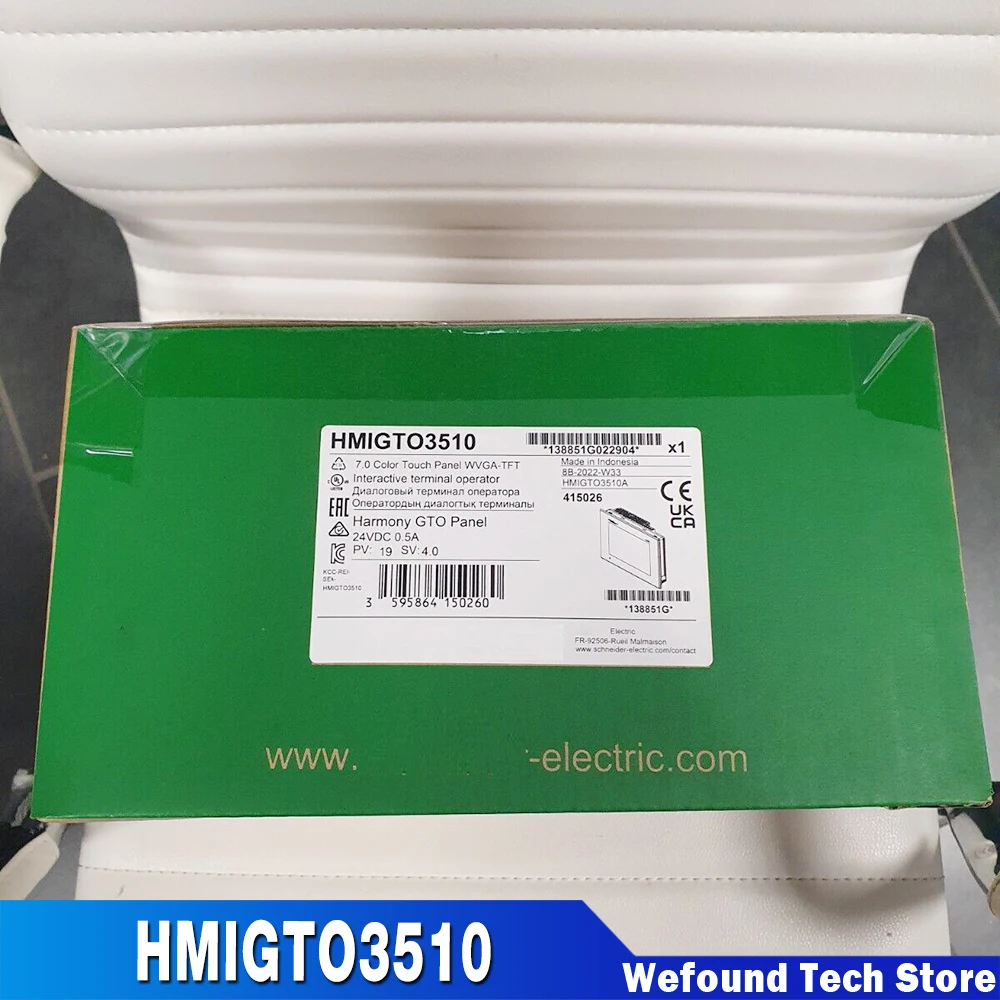 

7 "Widescreen 65k Color Touch Screen For Schneider HMIGTO3510