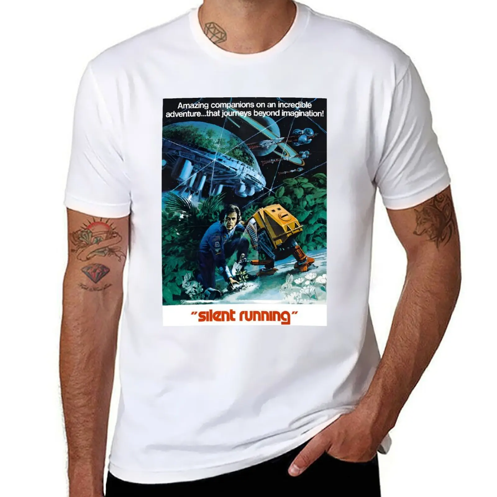 

1972 SILENT RUNNING VINTAGE SCI-FI MOVIE STYLE A T-Shirt printed t shirts for man t shirt man casual T-Shirt