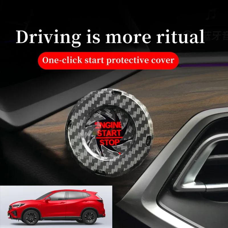 FOR Acura Car one-button start decorative ring knob-type decorative cover ignition device switch hidden protective cover