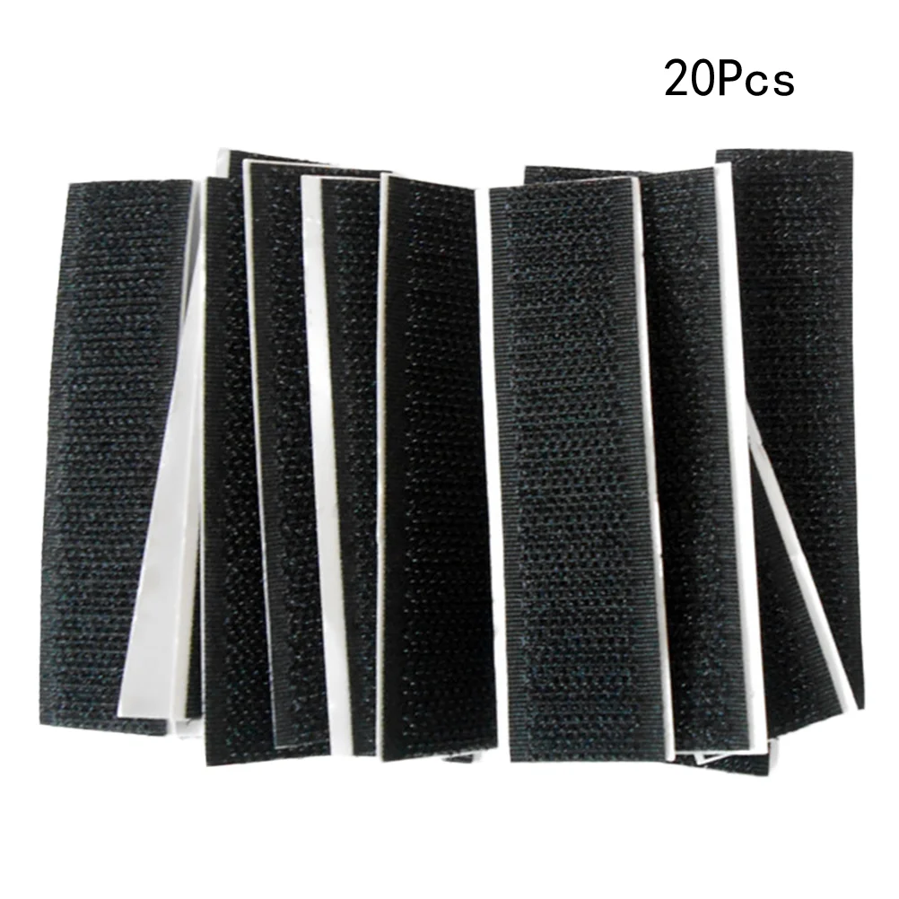 20 Pcs The Tape Fastener Water Proof Adhesive Pads Waterproof Sticky Glue Hook and Loop