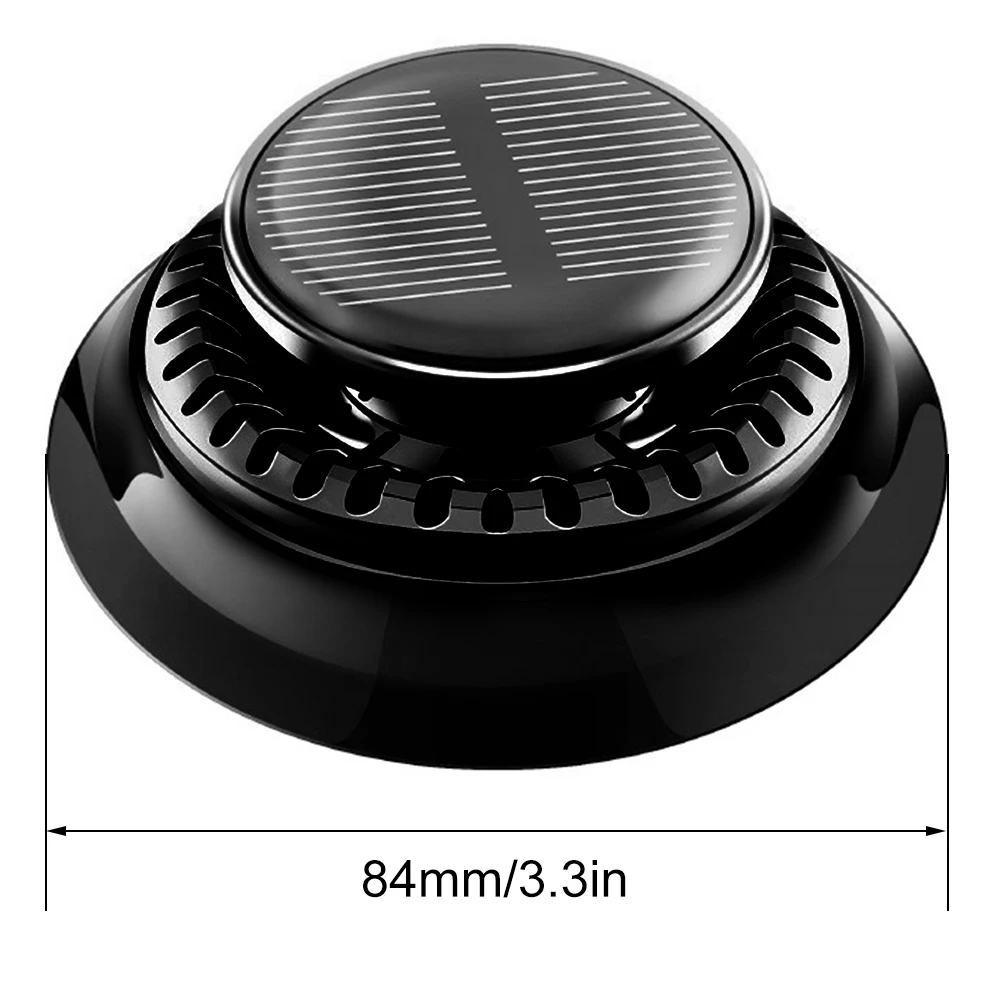 Solar Car Air Freshener Long Lasting Rotating Car Aromatherapy Car Essential Oils Diffusers Deodorizing Car Interior Parts