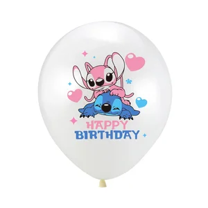 12 buah Set Balon Lateks Lilo dan Jahitan Disney 12 Inci Perlengkapan Pesta Ulang Tahun Anak Laki-laki Perempuan Dekorasi Pesta Baby Shower Mainan Anak 10 fiesta disney dengan penjualan terbaik - №