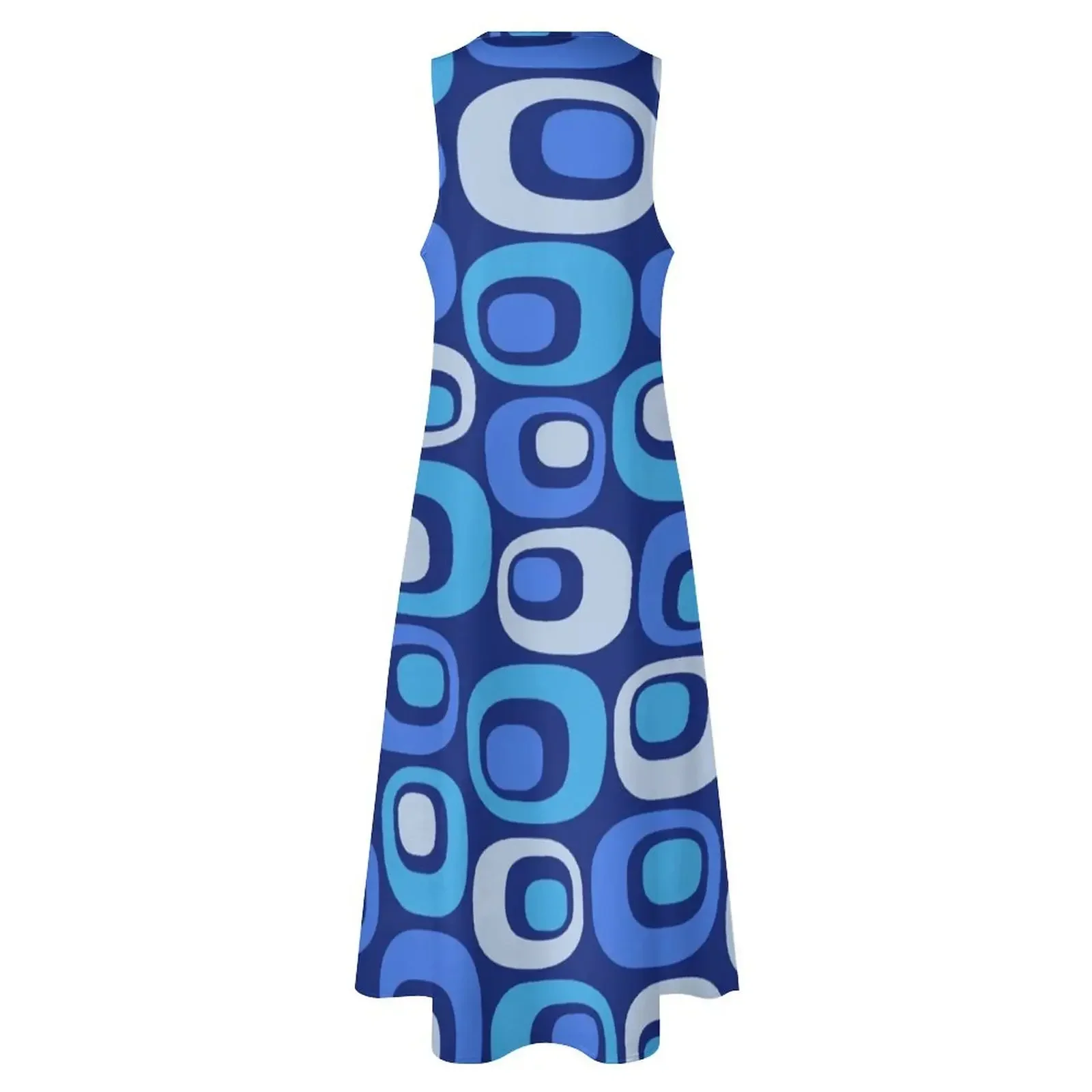 เดรสยาวลายนามธรรมสไตล์โมเดิร์นกลางศตวรรษ สำหรับงานพิเศษ เดรสฤดูร้อนสำหรับผู้หญิง ปี 2025 เดรสสำหรับงานพรอม