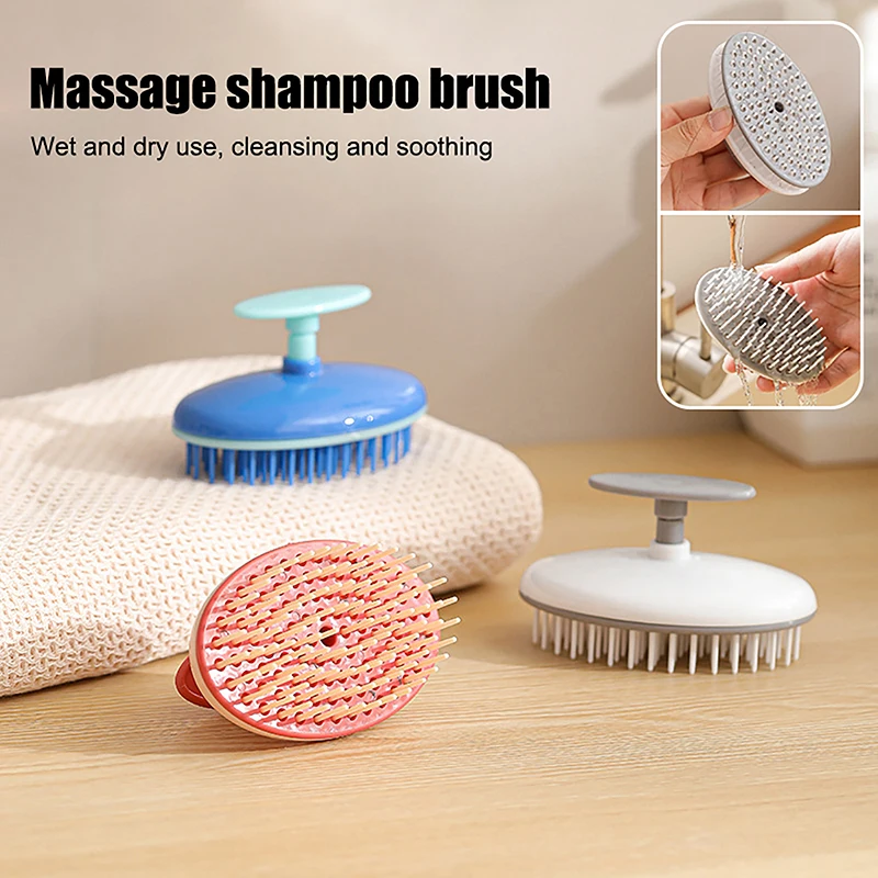 Brosse à shampoing pour le massage du cuir chevelu, peigne, antipelliculaire, anti-démangeaison, sèche, support, salon, cheveux, outils de bain