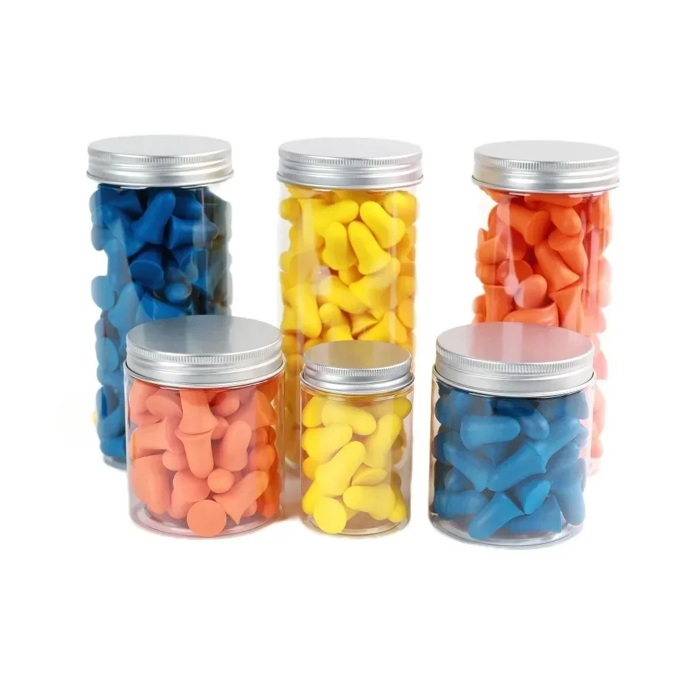 New Hot Premium 20/50/100 Pcs Foam Earplugs Sleeping Noise Ear Plugs Cancelling for StudyingSnoring Loud Events A Storage Box