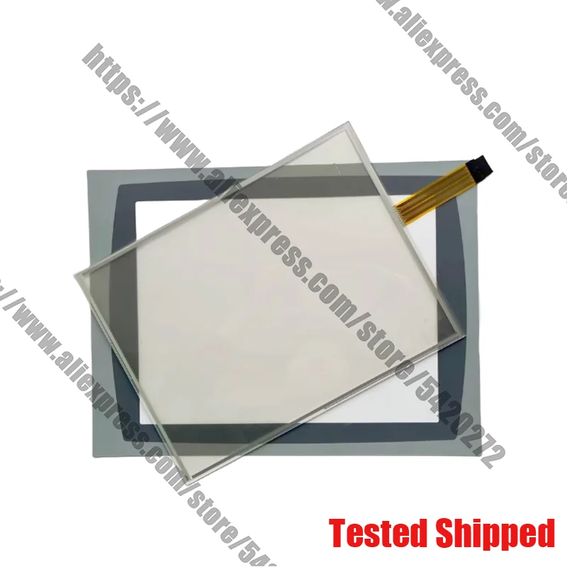전면 오버레이 보호 필름이있는 2711P-T15C4D2TP 2711P-T15C4D8TP 용 새 원본 터치 스크린 패널 PanelView Plus 1500
