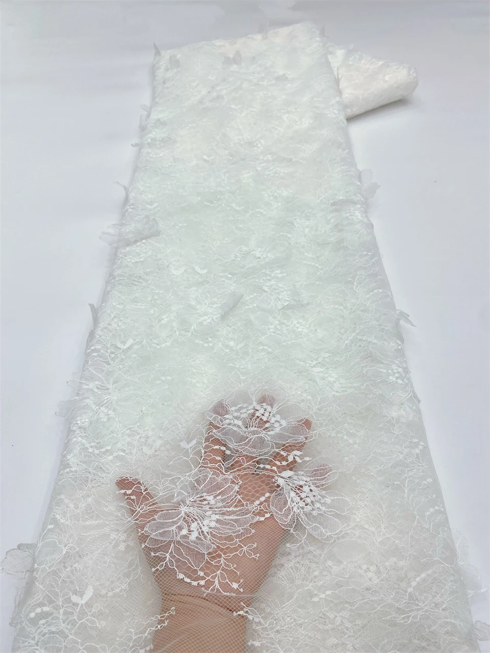 

African Lace Fabric 2026 High Quality French Groom Fabric 5 Yards Nigeria Tulle Lace Party Wedding NXZ6464