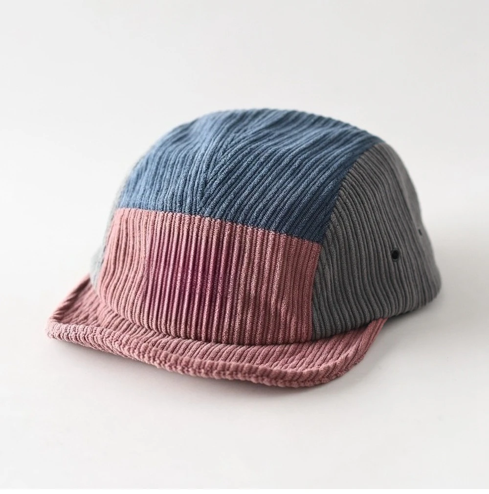 Unisex Kadife Renk Bloklu Yumu - Corduroy Cap 5 Panel incelemesi ve fiyatı