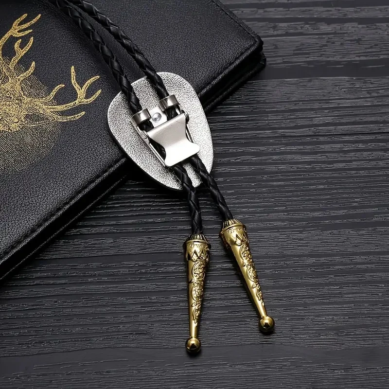 Eagle animal bicolor bolo tie