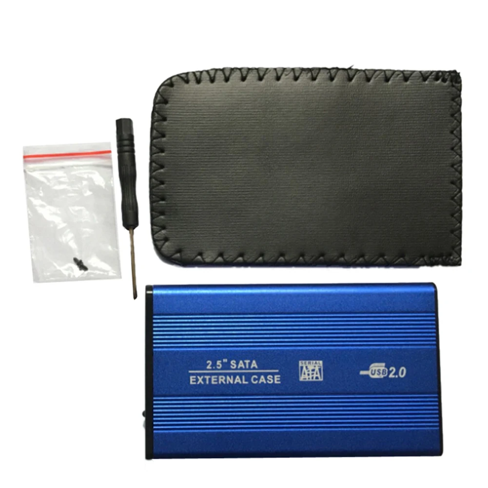 2.5 インチ USB 2.0 SATA 外部モバイル ハードディスク ボックス アルミニウム合金シェル