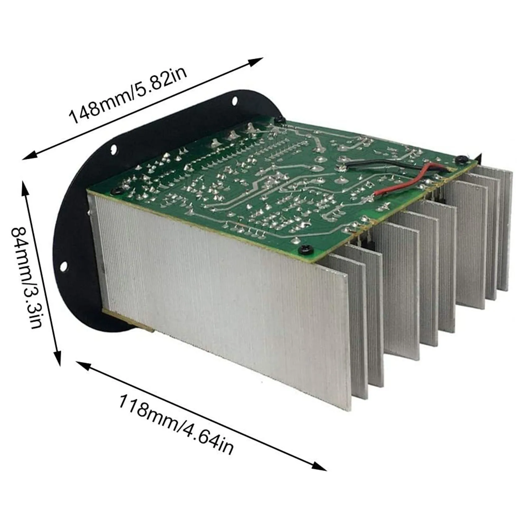 A49T Car Subwoofer Amplifier Board, 500W Subwoofer High Power HiFi Bass Amplifier Board DC 12V