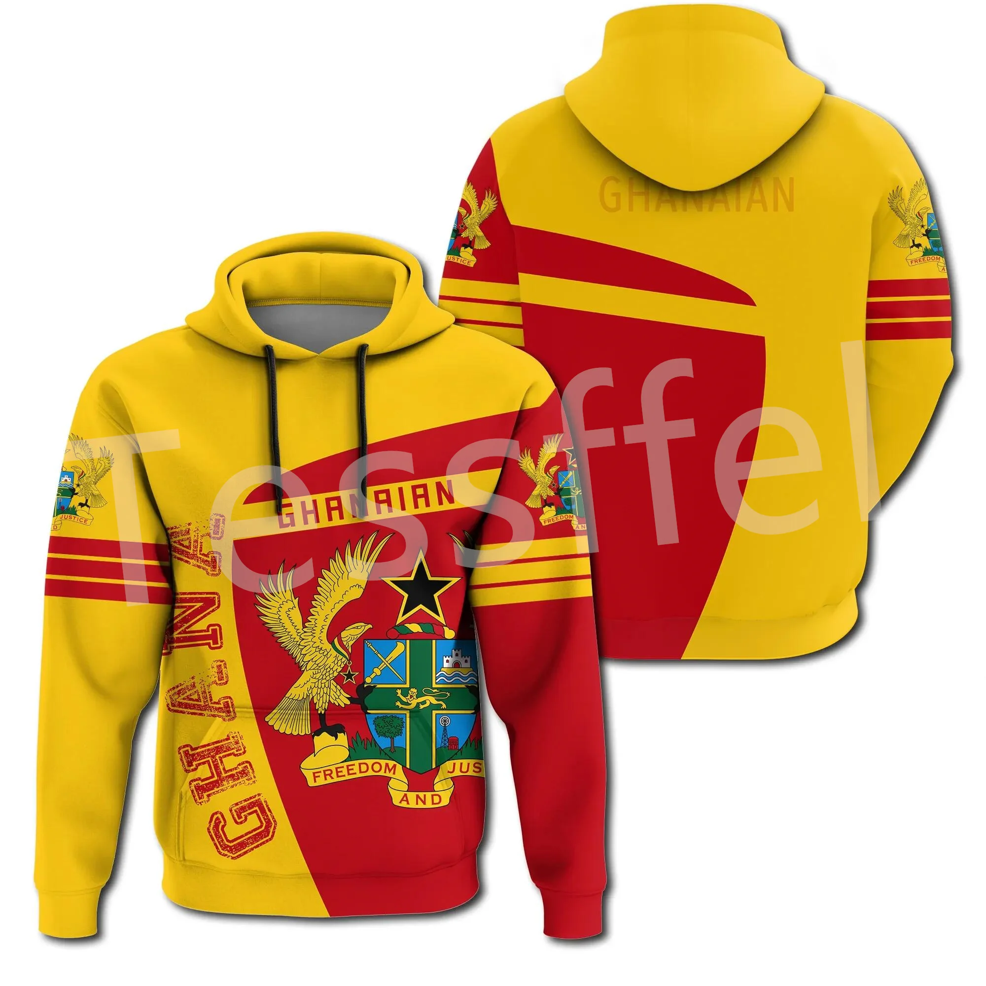 

Tessffel Black History Africa County Ghana Kente Tribe Tattoo Tracksuit 3DPrint Men/Women Streetwear Casual Pullover Hoodies X2