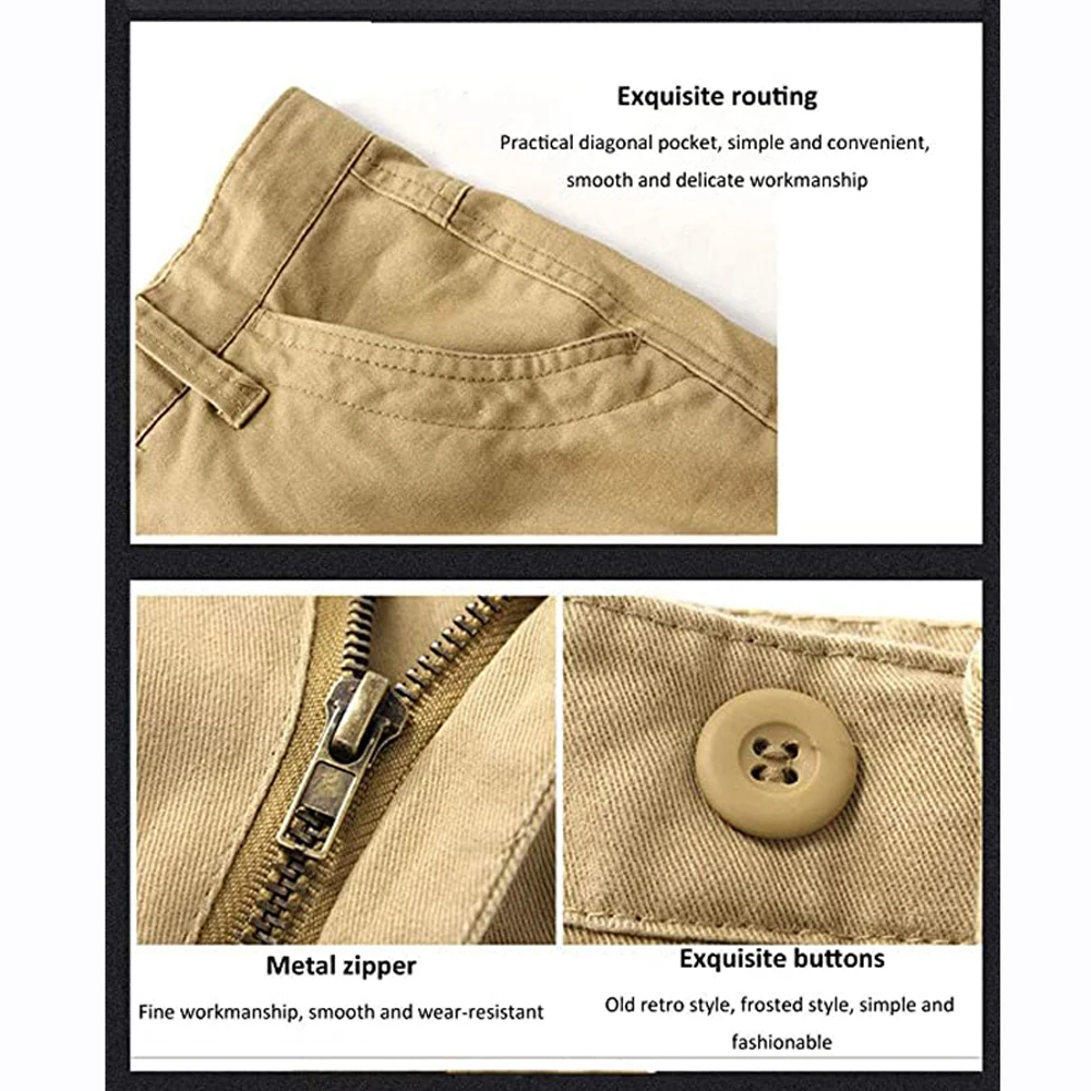 6 جيوب سراويل البضائع الرجالية الأمريكية 100% سراويل العمل القطنية سراويل تكتيكية قتالية للاستخدام الخارجي