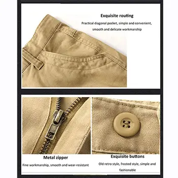 6口袋美國男士工裝褲,100%純棉,戰術戰鬥戶外褲 6 最佳銷售 工作褲 - №1