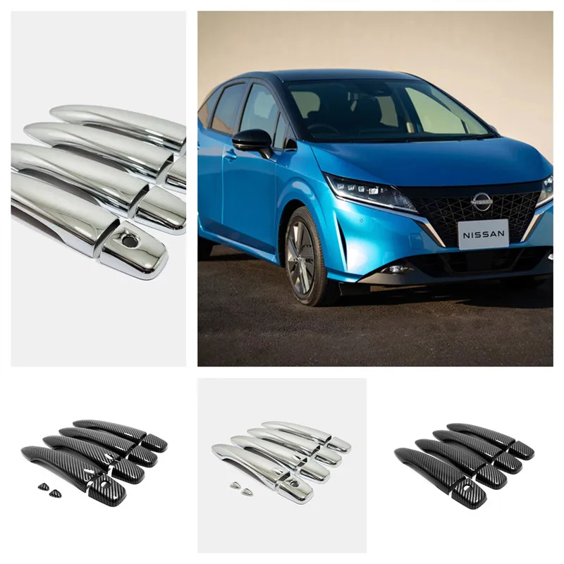 For Nissan Note e-POWER E13 2021 2022 ABS Chrome Side Door Handle Cover Trim Frame Stickers Car Styling Accessories