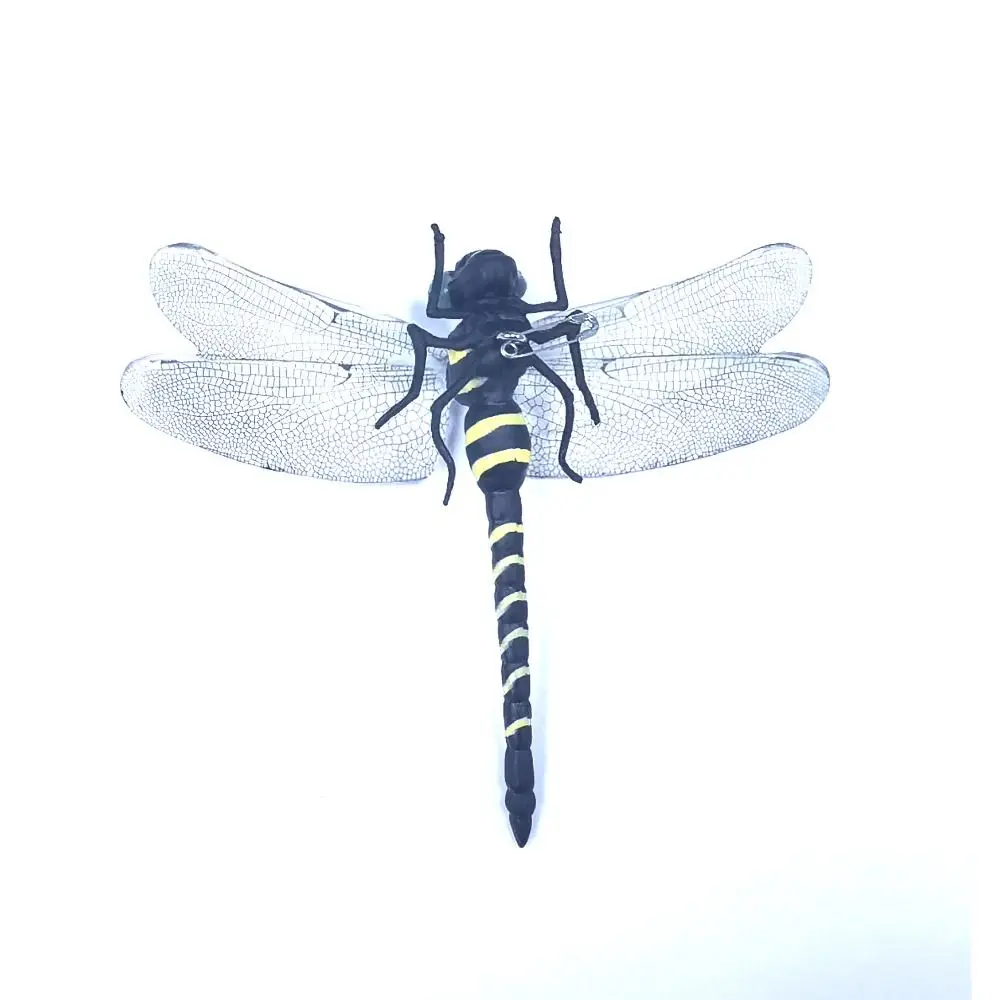 Hobbies PVC Simulation Dragonfly Wing Length 12CM Black Insect Model Dragonfly Insect Model Outdoor