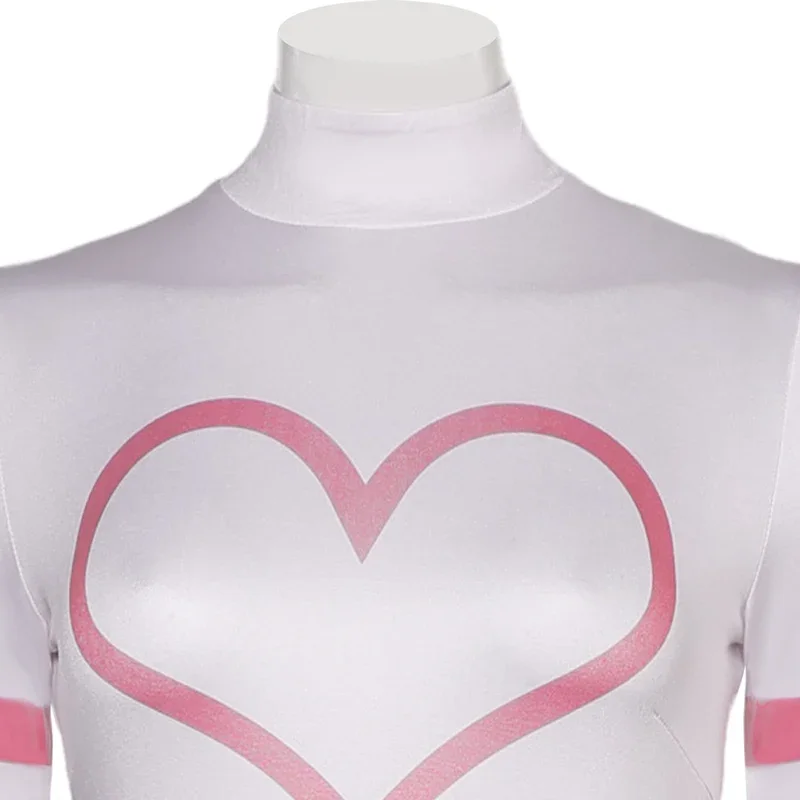 Angel Dust Girls Cosplay Jumpsuits Costume Anime Cartoon Inn Roleplay Pink Bodysuits Women Disguise Clothing Halloween Outfits image 3