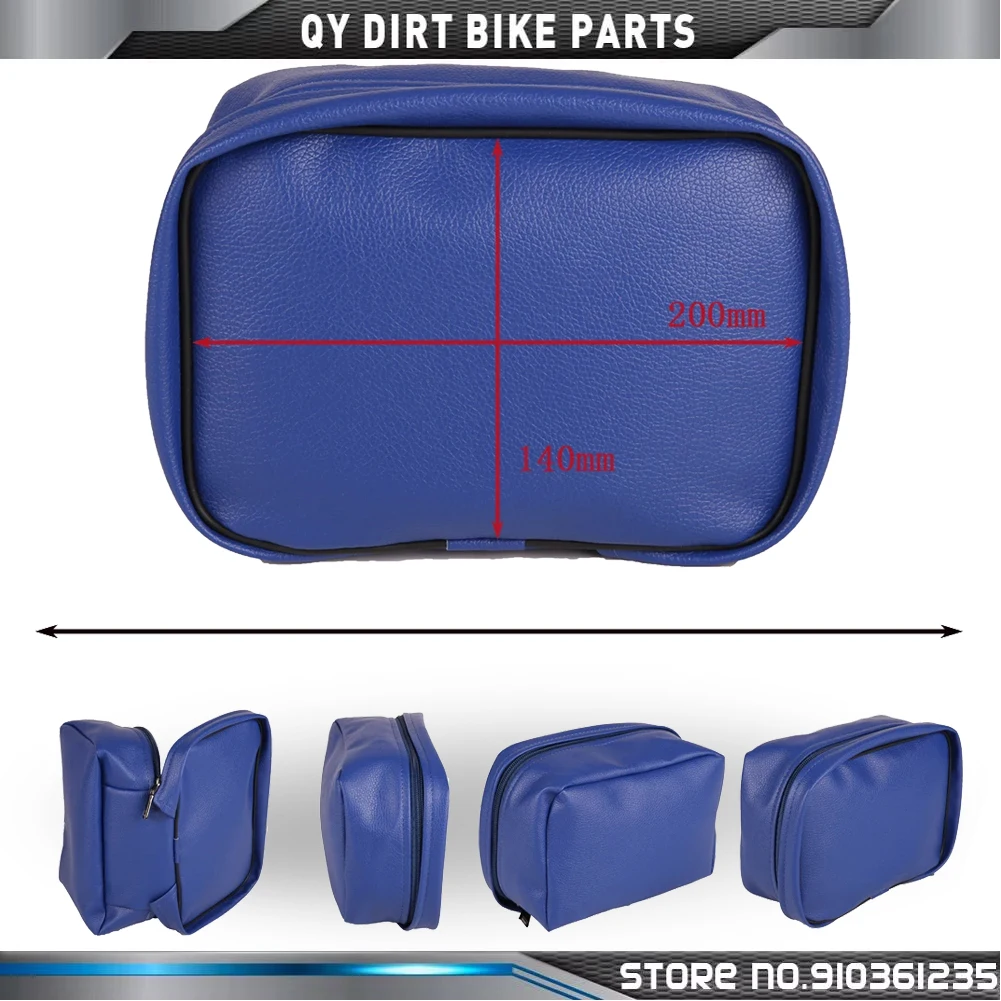 PU Leather Waterproof Off Road Motorcycle Rear Tool Bag Tail Kit Storage Durable For KTM EXC For Honda Suzuki Yamaha Kawasaki