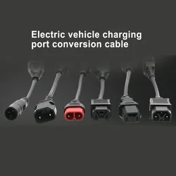 New Electric Vehicle Charging Cable Aviation Conversion Cord Adapter E-Bicycle Lithium Battery Charging Connector Adapter Parts