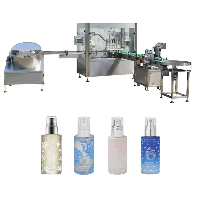 Hot Sale Automatic 4 Filling Nozzles Perfume Mosquito Spray Bottle Filling And Capping Machine