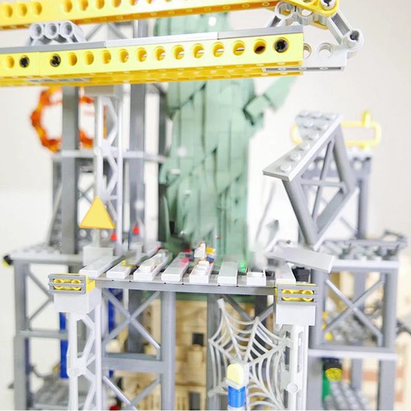 Populaire 2458 PCS MOC Stad Uitzicht Modulair Standbeeld Bouwsteen Diy Educatief Assemblage Speelgoed Kerst Verjaardagscadeau Voor Familie