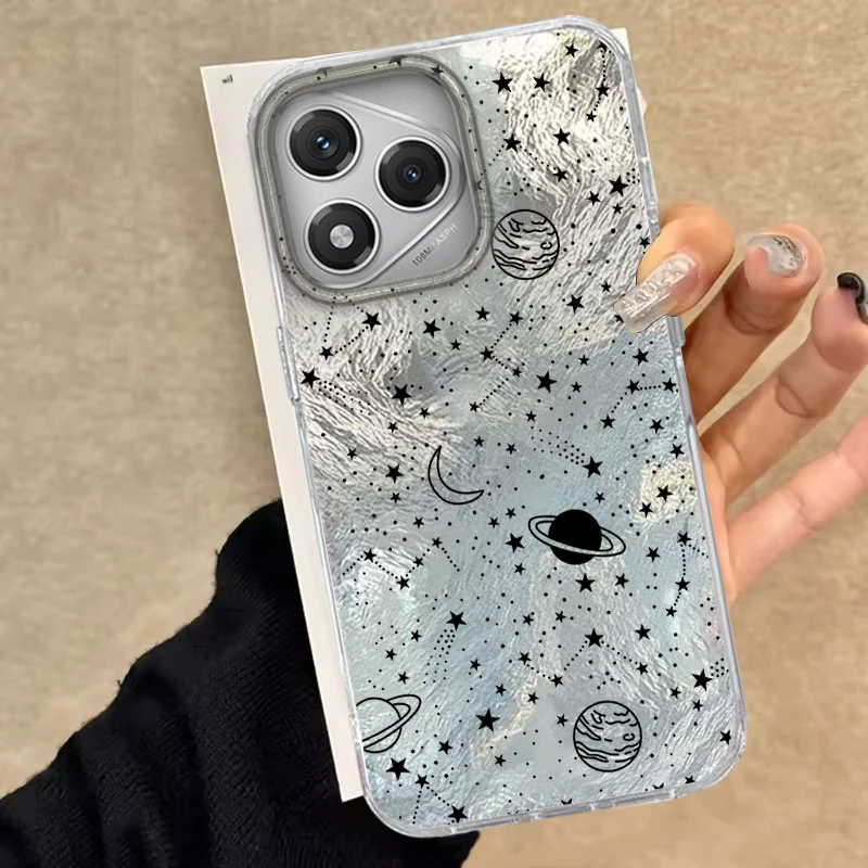 ل Honor 400 200 Pro Migic6 7 5 70 Lite 90 Smart X9b X8b X8c X9a X9c X7c X8a X7B 5G الفضاء السماء المرصعة بالنجوم دوامة نمط جراب هاتف #6