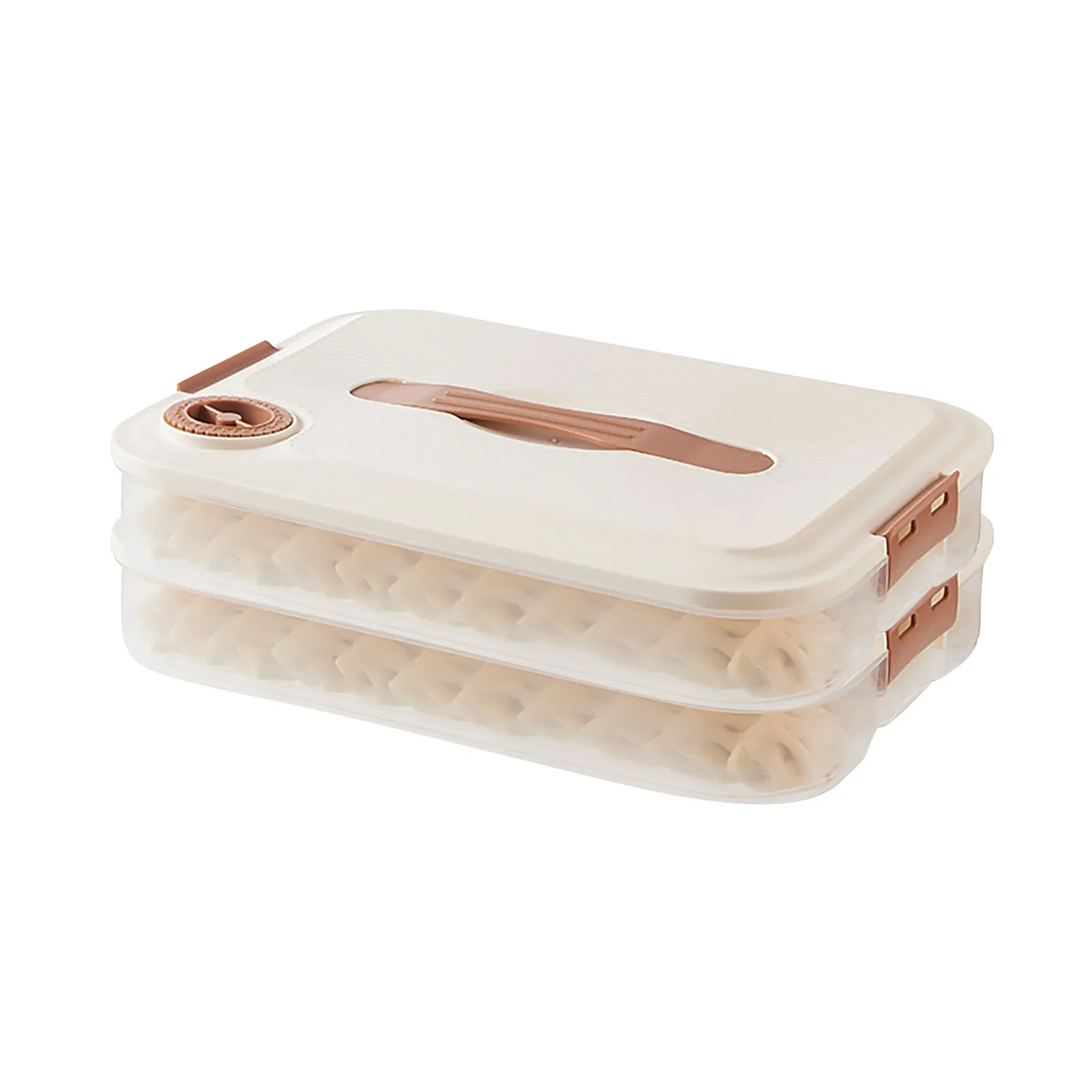 Multilayer Kitchen Food Grade Multilayer Dumpling Storage Box for Freezing and Fresh Keeping with Sealed Refrigerating Function