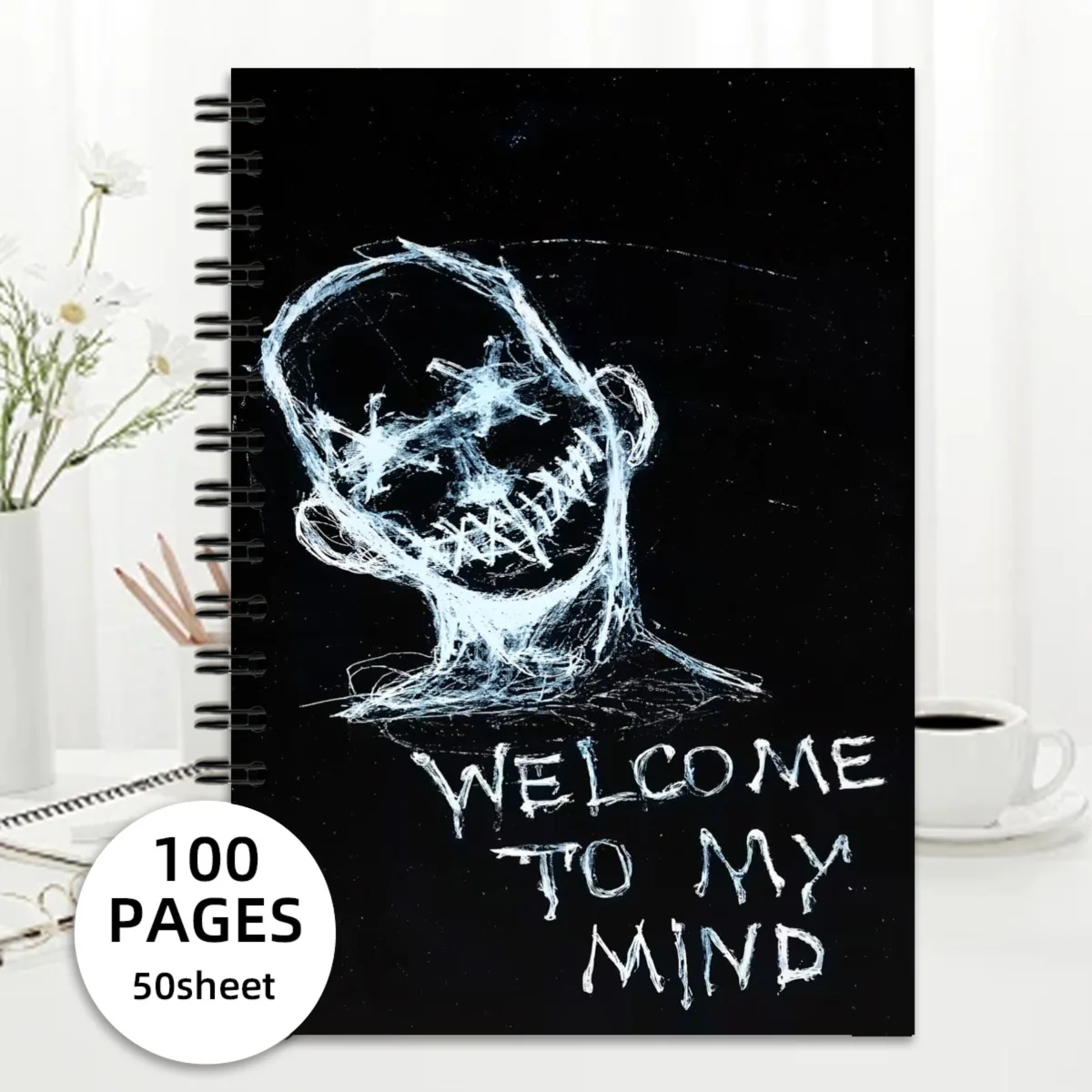 New Hot Cross-border 100 Pages A5 Spiritual Themed Spiral Notebook, Sketchbook, Diary & Writing Pad