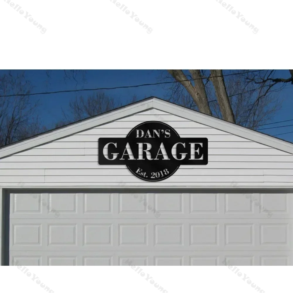 Exquisite Personalized Metal Sign, A Special Present for Dad's Garage.LARGE Aluminum House Decoration, A Striking Wall Art Piece