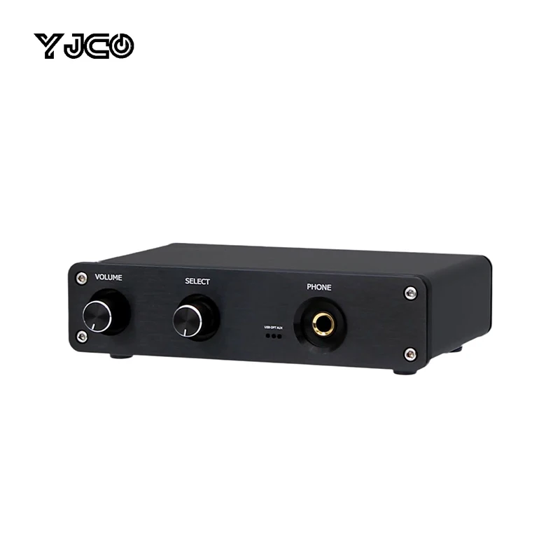 YJCO Optical USB DAC Headphone Amplifier Input OPT 96KHZ USB 48KHZ Audio Converter Adapter for Home Desktop