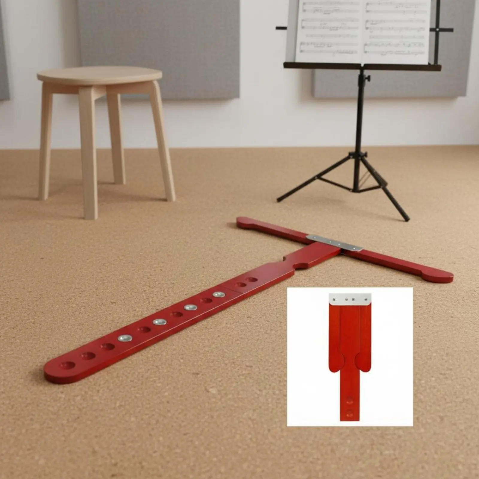 Immagine 4: Supporto Antiscivolo Regolabile per Violoncello, Pieghevole e Portatile, Accessorio per Strumenti a Corda, Durevole per le Esibizioni