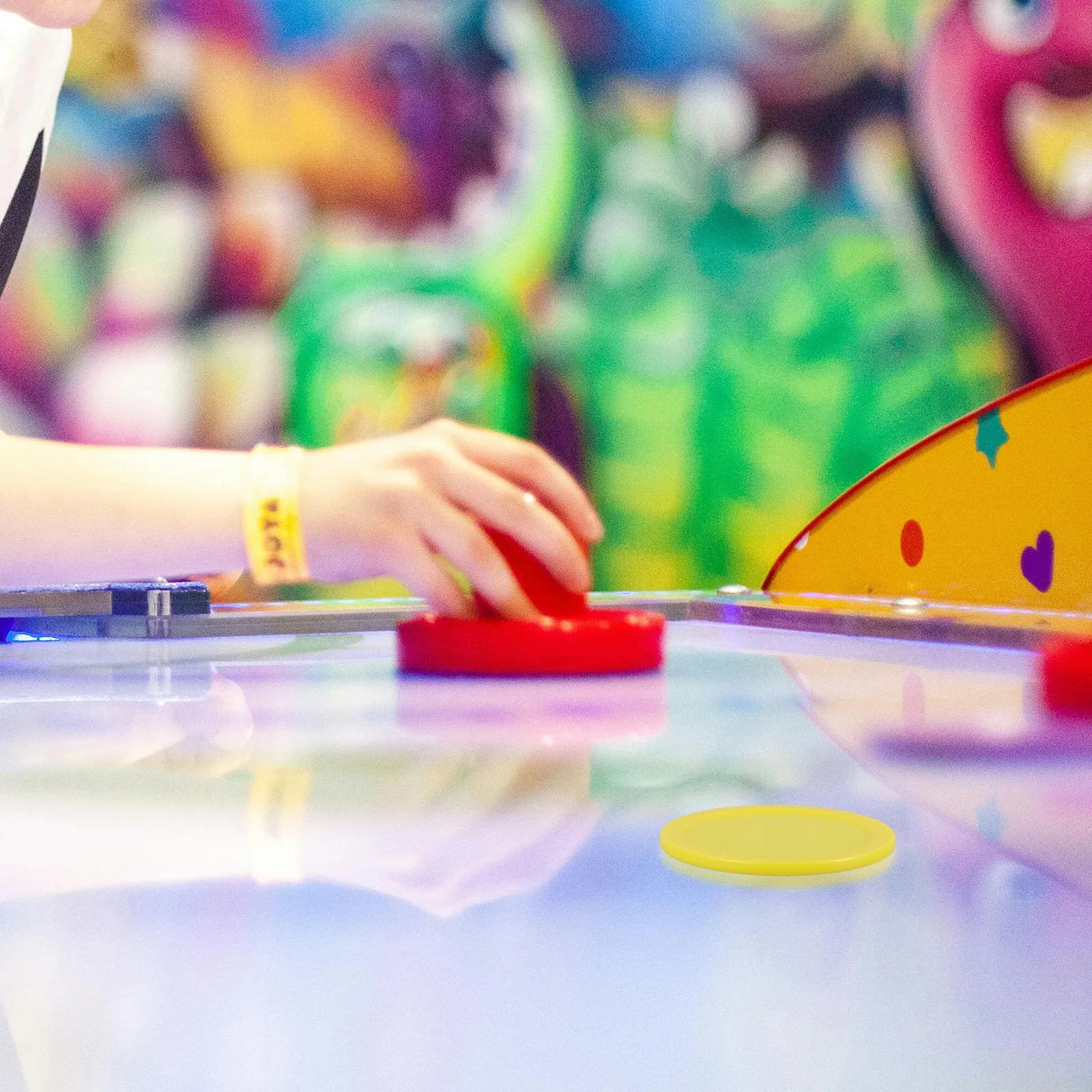 

Набор из 10 прочных пластиковых шайб для настольного хоккея, легкие, с быстрым скольжением, для баров, игровых комнат, бильярдных столов, хоккейного оборудования