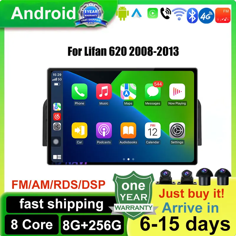 For Lifan 620 2008 - 2013 13.1'' Screen Android Auto Wireless Carplay Multimedia Player GPS Navigation GPS 4G WIFI Tools WIFI