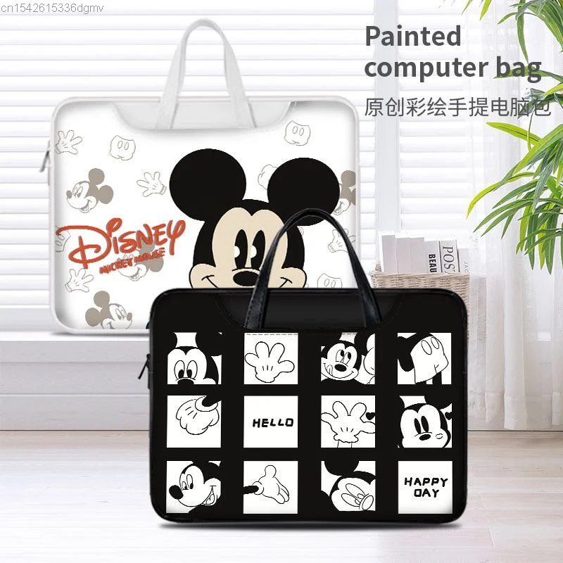 Disney Mickey Mouse Computer Bag For 12 13.3 14 15.6 16 17.3 Inch Notebook Pouch For Lenovo Asus HP Dell Portable Bag Cover Case