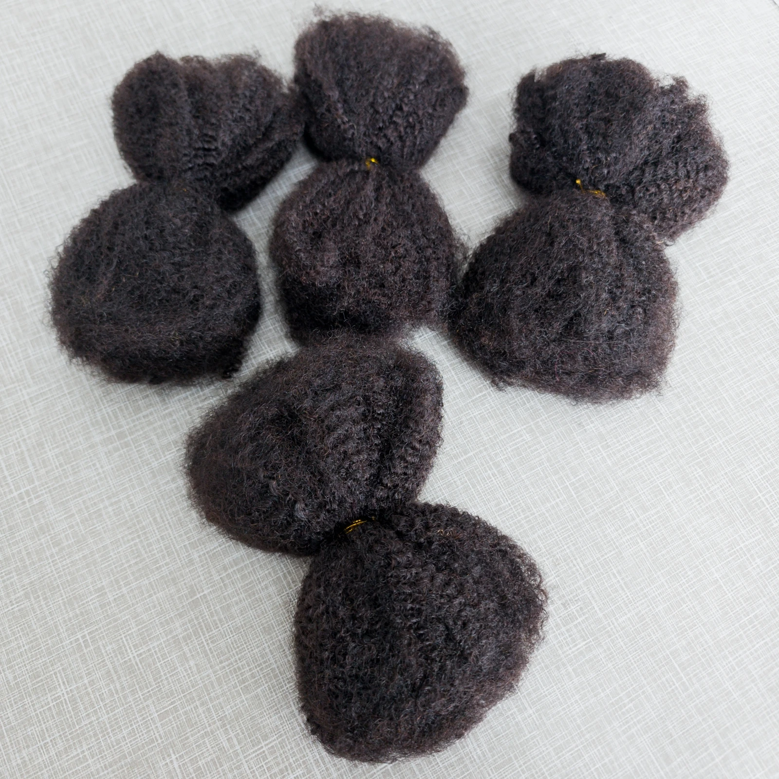 10-18In 30g/Pack 4C Afro Kinky Human Hair Bulk 100% Human Hair Soft Afro Kinky Bulk Human Hair for Locs Extensions/Twists/Braids