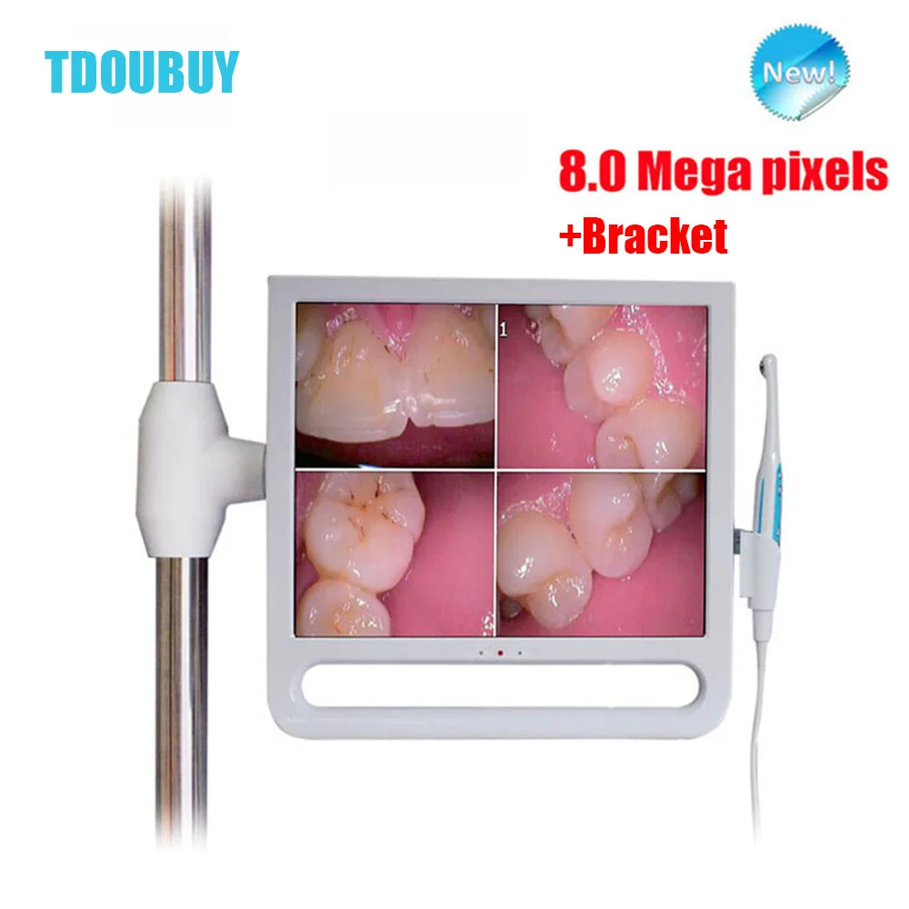 TDOUBUY 17 inch HD Digital oral camera WIFI dental intraoral camera All In One Computer intraoral camera with bracket holder