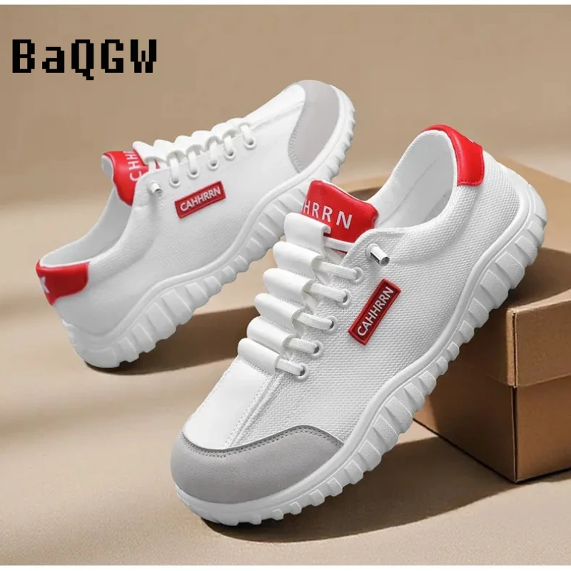 

Мужские дышащие легкие повседневные кроссовки с широким носком, модные сетчатые нескользящие туфли для прогулок на каждый день и активного отдыха 2026