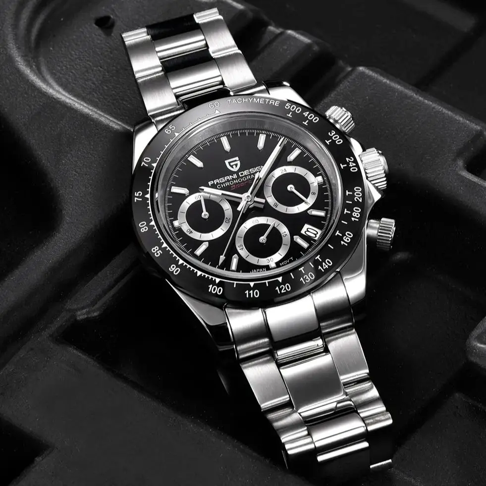 PAGANI DESIGN 2024 New Panda Men\'s Watches Brand Luxury Quartz Watch For Men 100M Waterproof Sports Chronograph Wristwatch Men