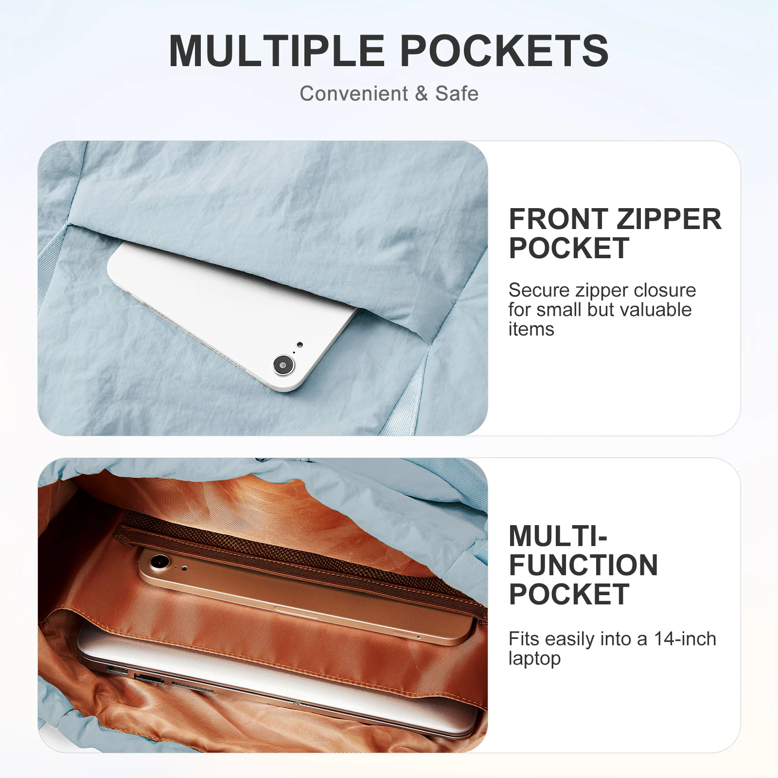 حقيبة ظهر برباط للياقة البدنية، حقيبة ظهر لمضرب كرة الريشة، حقيبة لياقة اليوغا، حقيبة ظهر للسفر لركوب الدراجات