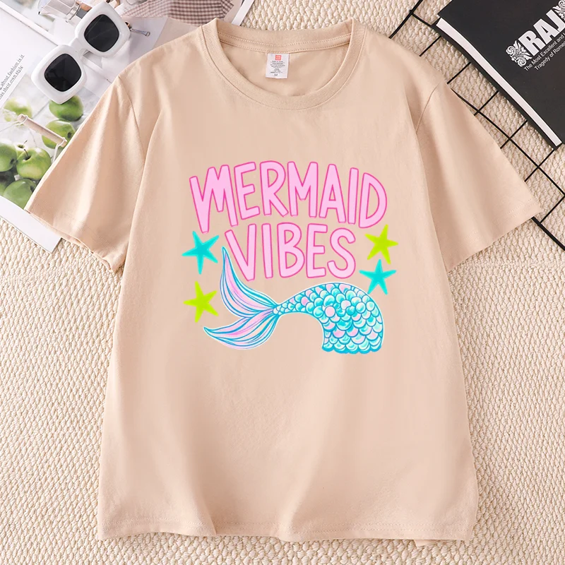Mermaid Vibes Summer Beach T-s - Summer Clothing Vibes 评论和价格