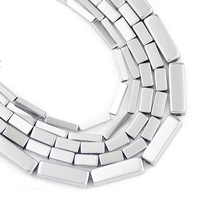 Rectangle Cylinder Silvery Hematite Natural Stone 2/3/4/6/8/10/13mm Loose Beads Spacer For Jewelry DIY Bracelet Accessories