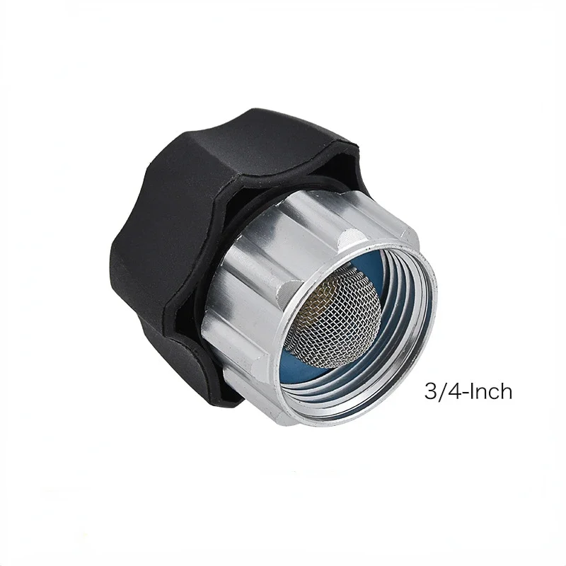 3/4 Inch Water Inlet Connector Aluminum Alloy Connector for The Water Inlet Filter of The Car Washing Machine