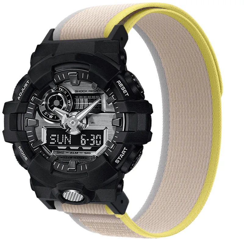 Trail Loop Nylon Loop Strap For Casio G-SHOCK GA GD 100 110 120 700 GLX GR GW 8900 DW Watch Band 16mm Sports Wrist Bracelet Belt