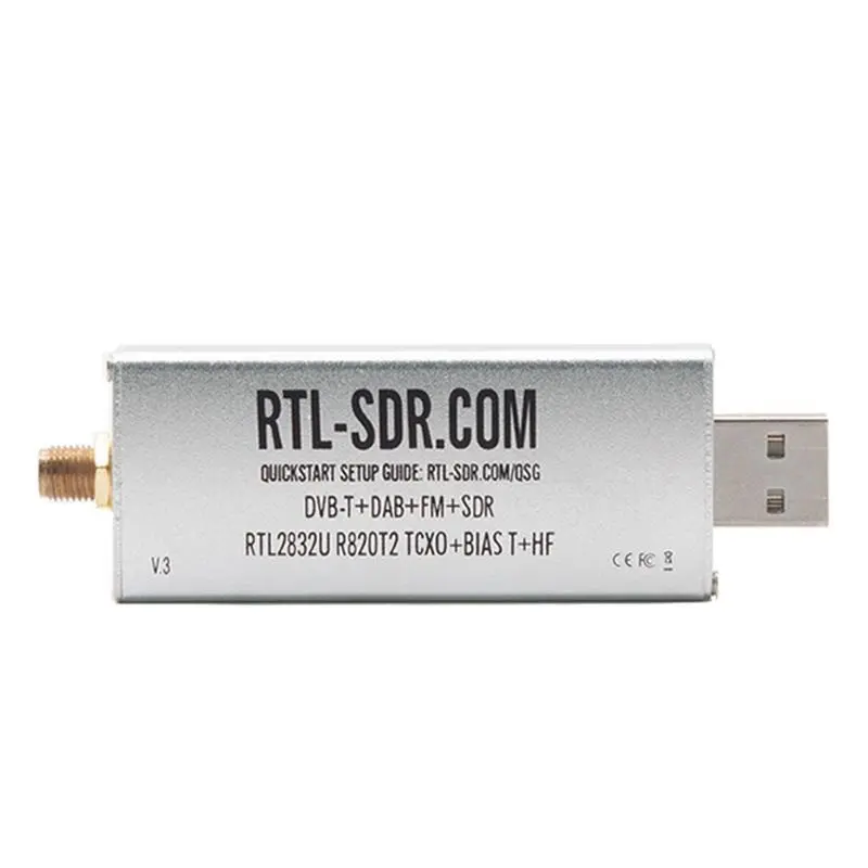 Classic-V3 For Ham Radio Scanning Blog Software Defined Radio With R820T2 Tuner, 1PPM TCXO, Small Suction Cup Antenna