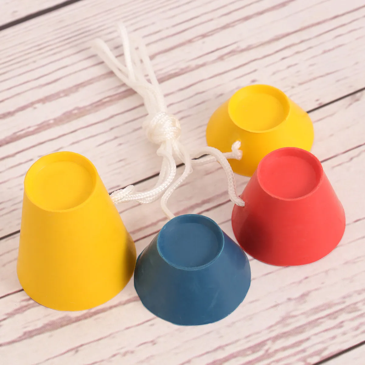 4Pcs Golf Tees Jumbo Rubber Various Heights Yellow Red Easy Use Winter Frosty Days Winter Rubber Tees