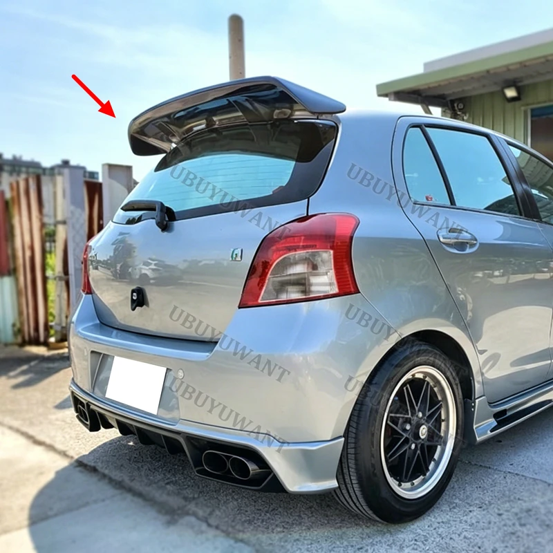 Für Toyota Yaris 2008 2009 2010 2011 2012 2013 Carbonfaser Auto-Kofferraumlippe Spoiler Flügel Deckel Groß