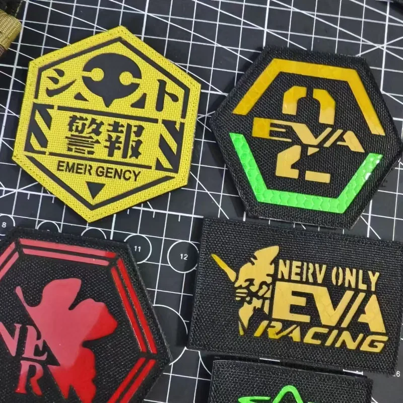Neon Genesis Evangelion Velcro Patch Cute Fashion Cartoon Personality Tactical Badge Arm Patch Backpack Sticker Gift for Friends - view 4